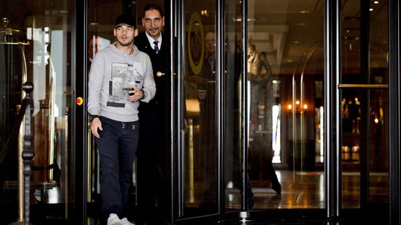 FOTO** Sneijder, luat pe nepregătite de primul gol marcat de Olanda: "Ia uitați-vă la asta!"