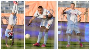 Cătălin Hlistei, votat jucătorul anului 2020 pentru Rapid! Mesajul golgheterului echipei giuleștene pentru suporteri