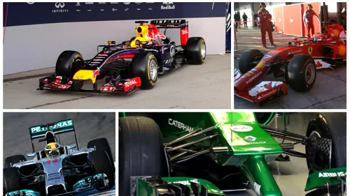 FOTO: Inovații în Formula 1. Zece dintre cele 11 echipe și-au prezentat monoposturile. Caterham și Force India, principalii inovatori