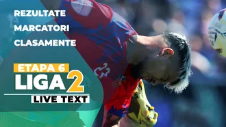 Etapa 6 Liga 2 | Unirea Slobozia înregistrează scorul sezonului contra CS Dinamo, Steaua n-a reușit nici acum să câștige. SC Popești Leordeni continuă parcursul spectaculos cu o victorie contra FC Bihor, Concordia a pierdut din nou acasă
