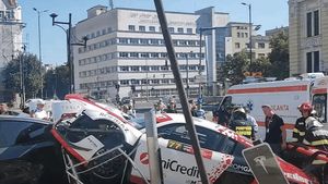 Fiul lui Mihai Leu, implicat într-un accident grav. Mașina sa a rupt un parapet de beton. La un pas de tragedie