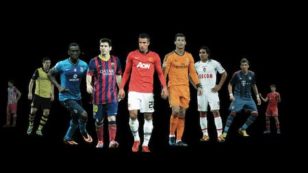 UEFA: 40 de jucători de la 14 de cluburi, nominalizați pentru echipa anului 2013! Alege primul 11