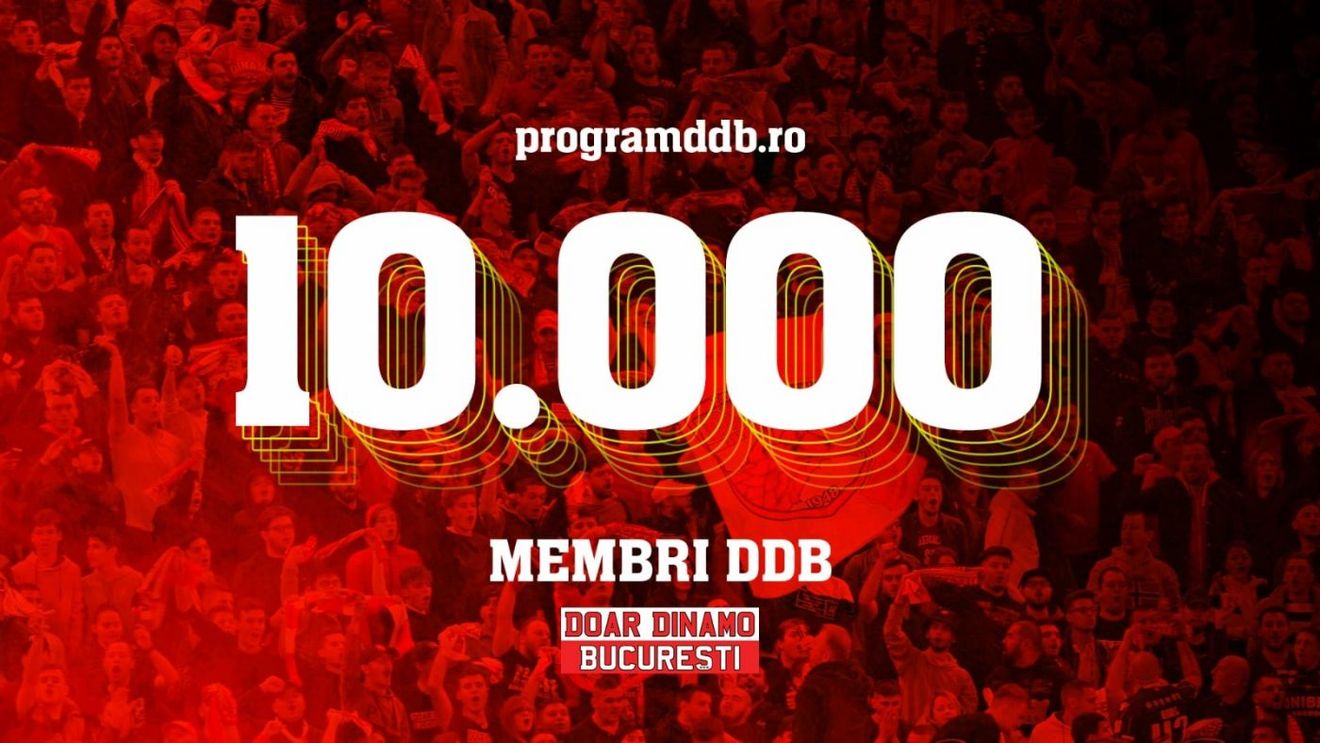 Dinamo, record impresionant! Fanii au ajuns la 10.000 de membri cotizanți prin „Program DDB”: „Fără voi, acum am fi jucat cu CSA în liga a treia!”