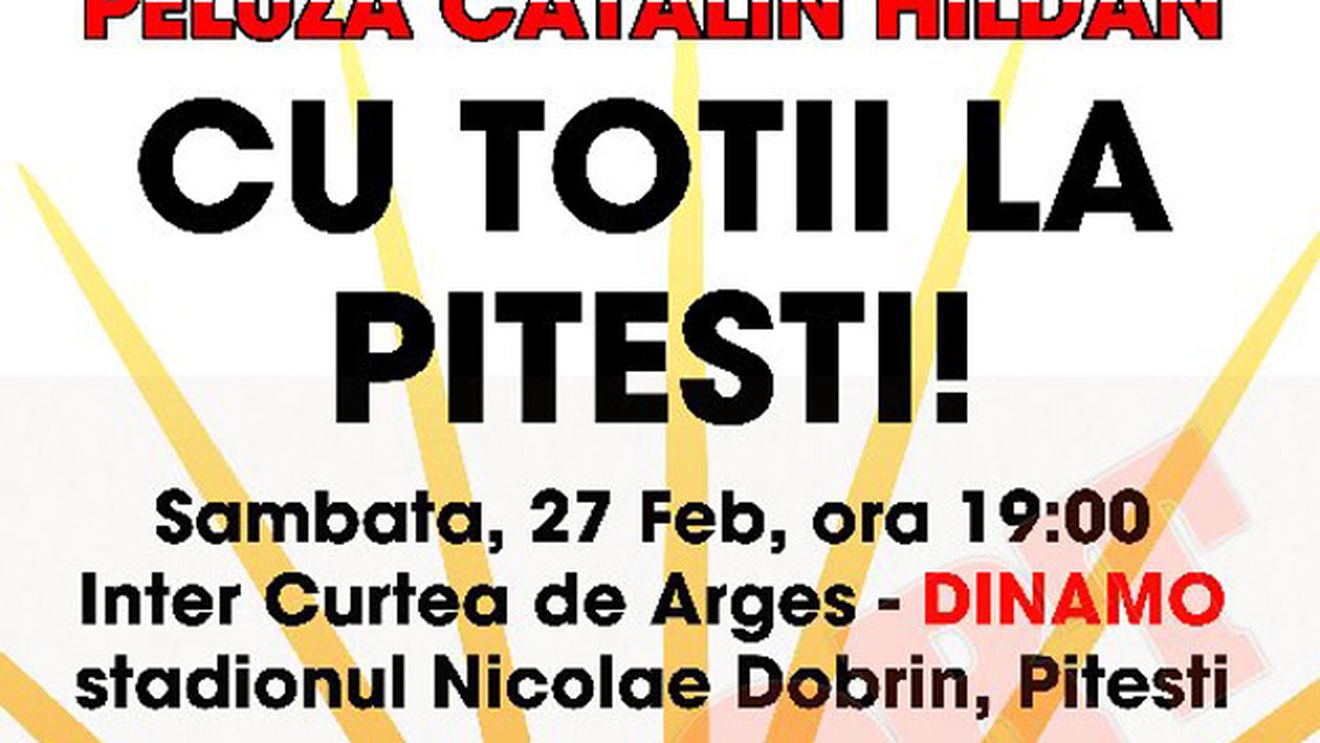 Campania fanilor dinamoviști continuă: **"Cu toții la Pitești"