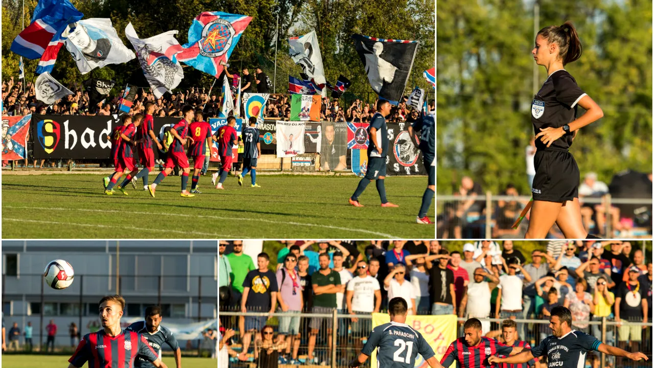 GALERIE FOTO | Ca pe vremuri, în Ghencea! Steaua a învins cu 15-0 Progresul, fanii au fost la înălțime. Cum a protejat-o galeria pe tânăra care a arbitrat de la tușă
