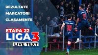 Etapa 22 Liga 3 | Primele 10 jocuri din ultima rundă a sezonului regular au loc astăzi. 8 locuri mai sunt disponibile în play-off