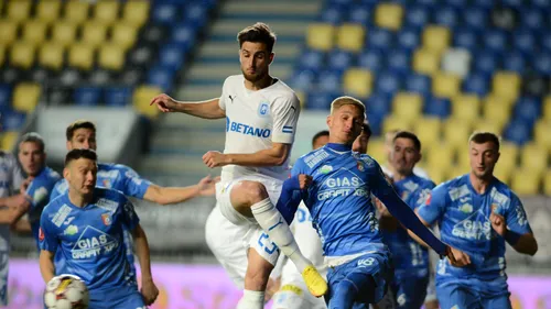 Chindia - Universitatea Craiova 1-1, într-o restanță din etapa 6 a Superligii. Toni Petrea în continuare neînvins în campionat, după ce Daniel Popa a marcat în minutul 90!