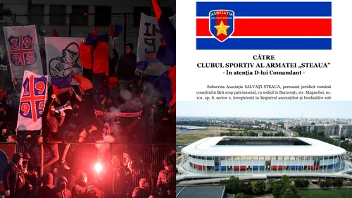 Fanii lui FCSB, scrisoare deschisă către Guvern, MApN și CSA! Ultrașii insistă ca derby-ul cu CFR Cluj să se joace în Ghencea | FOTO