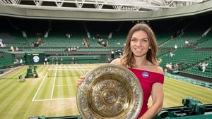Simona Halep a atras toate privirile la Wimbledon. FOTO | Ținuta campioanei la finala masculină