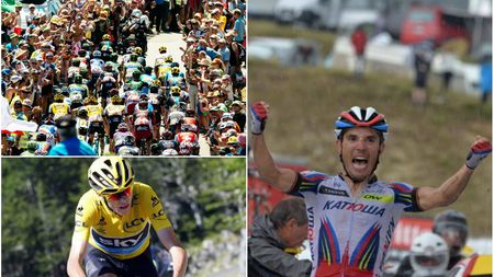 "Trabuc" prin Pirinei. Purito Rodriguez a câștigat legendara cățărare de pe Plateau de Beille. Froome, van Garderen, Quintana și Contador au făcut meci egal