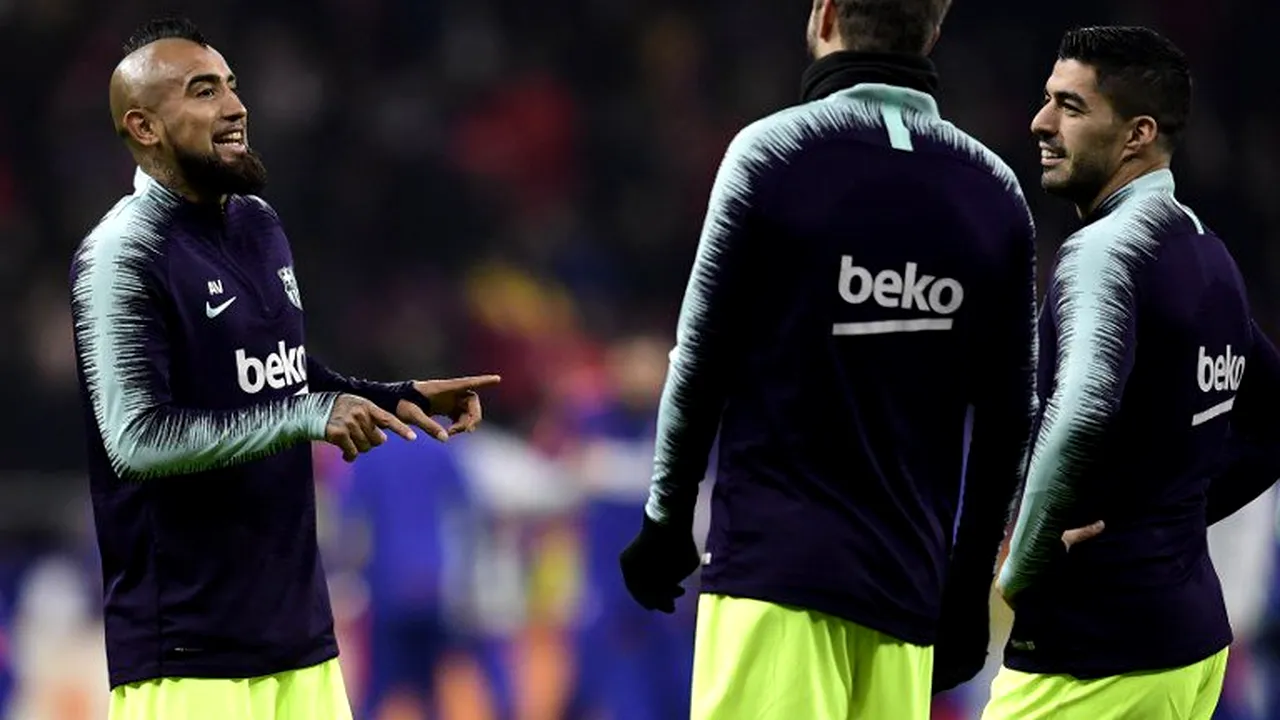 FOTO | Pique își face griji pentru colegii de la Barcelona. Vidal, ultimul pe listă: 