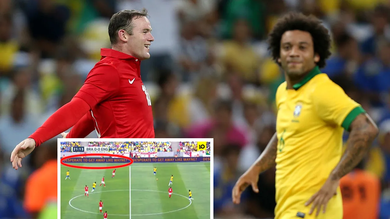 Tare! Rooney, folosit ca slogan publicitar în timpul amicalului Brazilia - Anglia