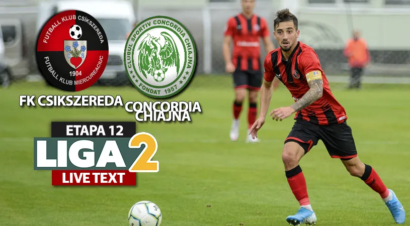 FK Csikszereda se impune la limită cu Concordia Chiajna. Ilfovenii ajung la patru înfrângeri consecutive