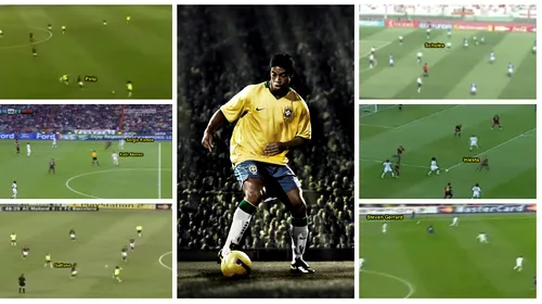 Fotbalul cu zâmbetul pe buze! VIDEO de colecție – Cele mai spectaculoase faze din cariera lui Ronaldinho