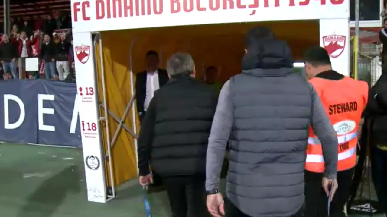 Momente tensionate după Dinamo - Viitorul cu Gică Hagi și fanii 