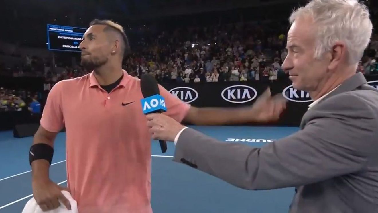 Nick Kyrgios nu e de piatră! John McEnroe l-a lăsat fără cuvinte! Moment impresionant la Australian Open | VIDEO