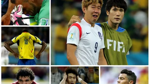GALERIE FOTO | Fețele durerii la CM 2014. Heung-Min Son și Beto, cei mai afectați fotbaliști din Brazilia