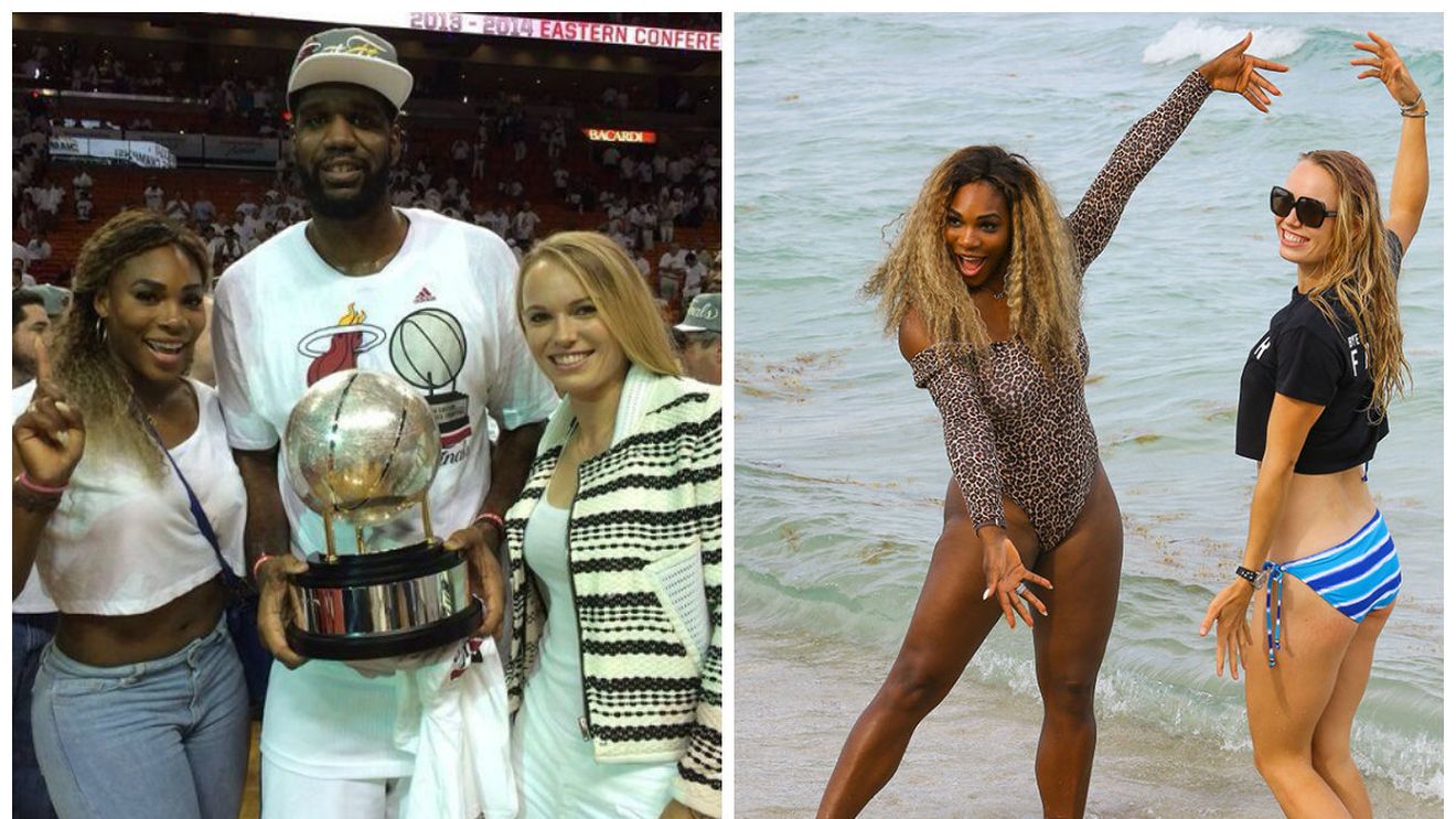 Serena Williams și Caroline Wozniacki au fost împreună la meciul de baschet al echipei New York Knicks