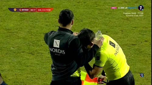 Momente de panică la Oțelul - FCSB, din Cupa României Betano! Meciul a fost întrerupt după ce s-a dat cu gaze, iar fotbaliștii nu au mai putut continua jocul