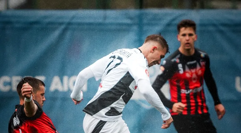 Prestație solidă doar în prima repriză pentru CS Gloria Bistrița în amicalul cu Universitatea Cluj. Formația din prima ligă s-a descătușat în partea secundă