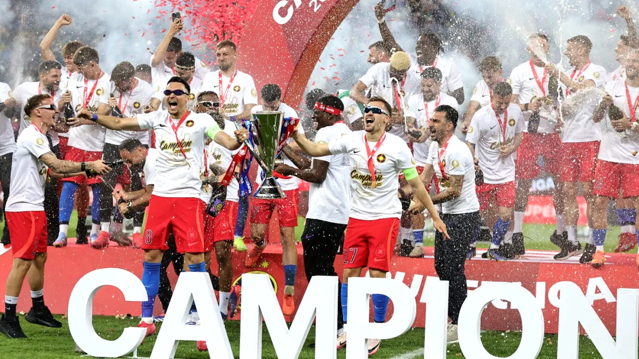 🚨 FCSB, campioana României! Imagini fabuloase cu fiesta roş-albastră de la Arena Națională şi din Piața Constituției. Live Video