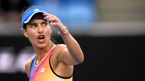 Sorana Cîrstea, eliminată în primul tur Australian Open deși a condus cu set și 2-1! Ce s-a întâmplat după pauza pricinuită de ploaie | VIDEO