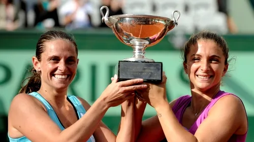 Errani, de neoprit la Roland Garros:** după ce și-a asigurat finala la simplu, a câștigat și la dublu