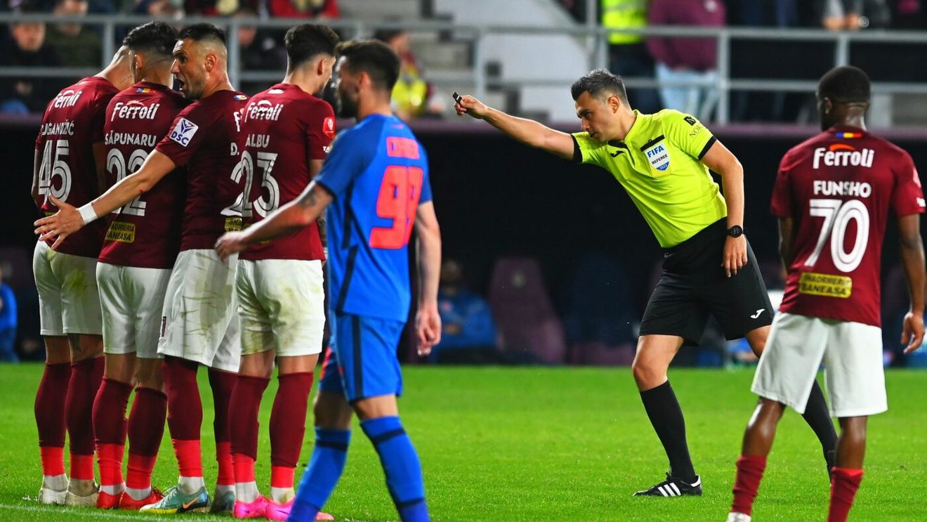 FRF, prima reacție despre măsurile împotriva arbitrilor Horațiu Feșnic și Rareș Vidican, după măcelul din derby-ul Rapid - FCSB | EXCLUSIV