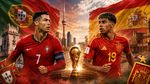 Live Portugalia – Spania la Cupa Mondială. Câte trofee și goluri avea deja Cristiano Ronaldo în ziua când Lamine Yamal de-abia se năștea!