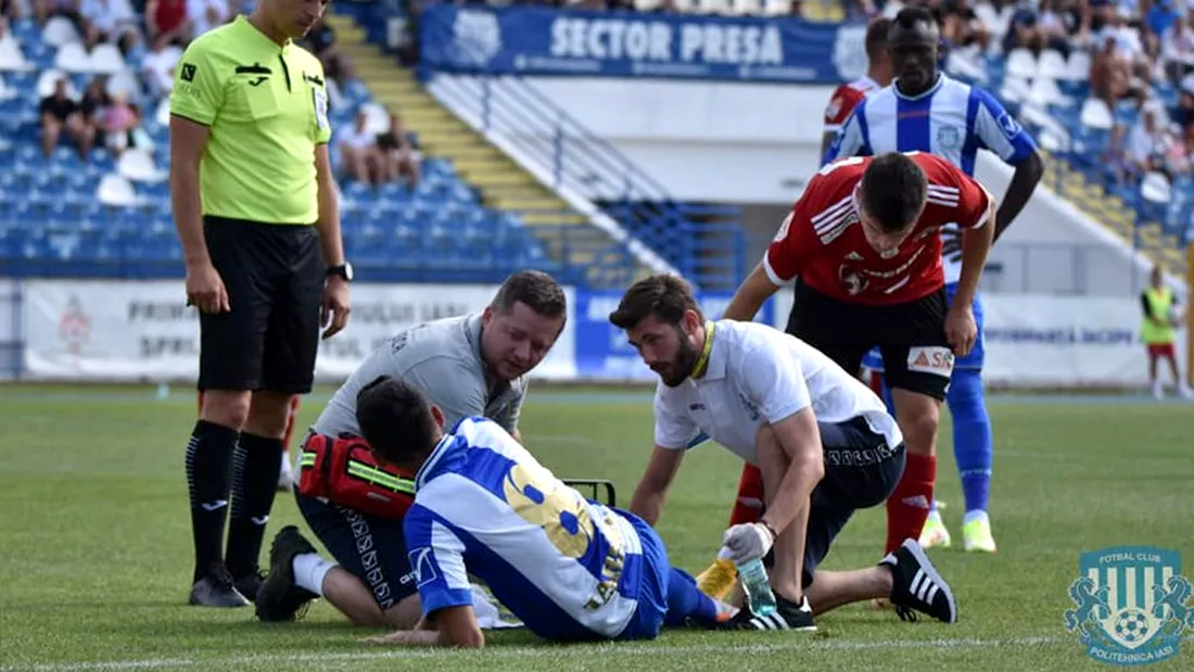 Panică în vestiarul echipei Poli Iași, după meciul cu FK Csikszereda! Un membru al staffului tehnic și-a pierdut cunoștința și a fost dus cu ambulanța la spital