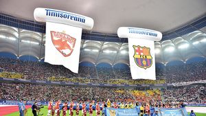 Dinamo - Barcelona, în pericol să nu se mai dispute!** DigiSport nu e de acord cu data desfășurării, Dragomir are mâinile legate: "Nu mă bag, pot fi dat afară!"