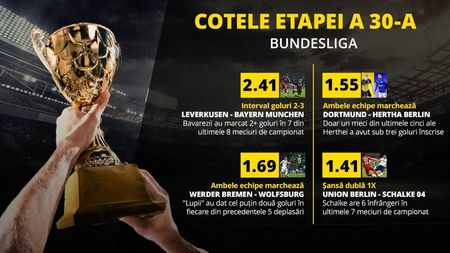 Bundesliga, etapa 30! 5-6 lucruri necesare de la nemți, ca să fim fericiți. Unul dintre ele ar fi suprem.