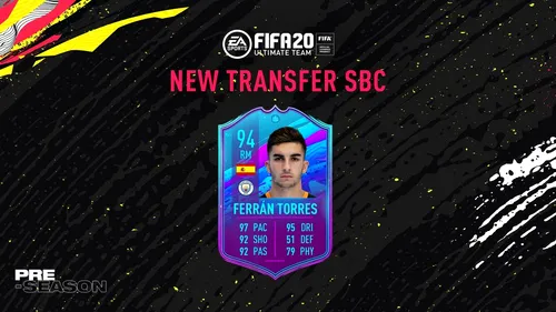 Mijlocașul Ferran Torres, cel mai nou card din FIFA 20! Noul transfer de la Manchester City are o viteză incredibilă de 97 și valorează 80.000 de monede. Recenzia completă