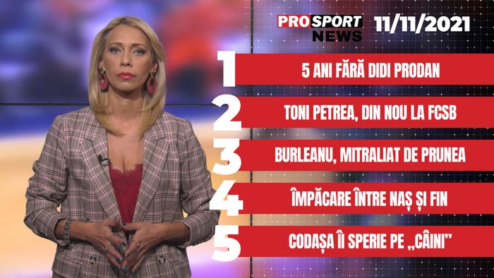 PROSPORT NEWS | 5 ani fără Didi Prodan. Ilie Năstase și Ciprian Marica s-au împăcat. Cele mai importante știri ale zilei | VIDEO