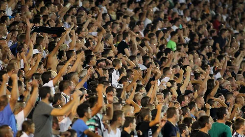 FOTO | Partizan, purtată pe brațe de un public incandescent! Steaua, sufocată de atmosferă electrică de la Belgrad
