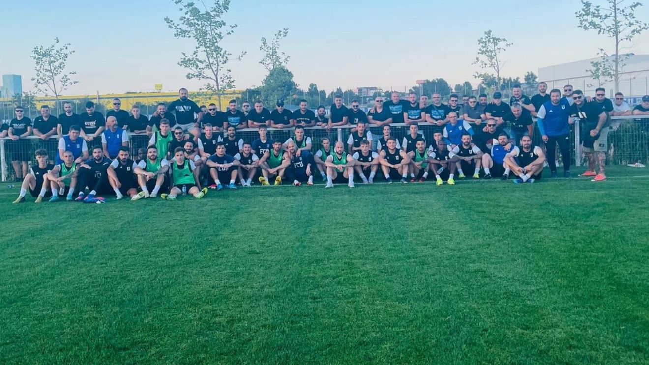 Ultrașii din Peluza Sud 97 l-au susținut pe Marius Croitoru încă de la primul antrenament al acestuia în Bănie! | EXCLUSIV