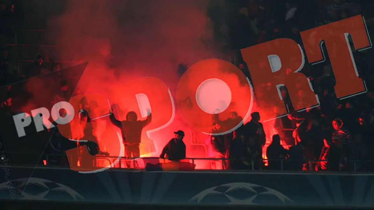 Fanii steliști au aprins torțe pe Allianz Arena! 