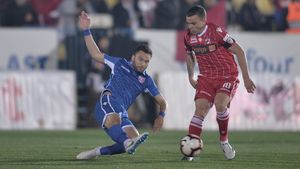 FC Voluntari - Dinamo 0-1. "Câinii" respiră! Salomao a marcat în prelungiri, de la 11 metri. Căpitanul Nistor a refuzat să execute penalty-ul. Cum arată clasamentul