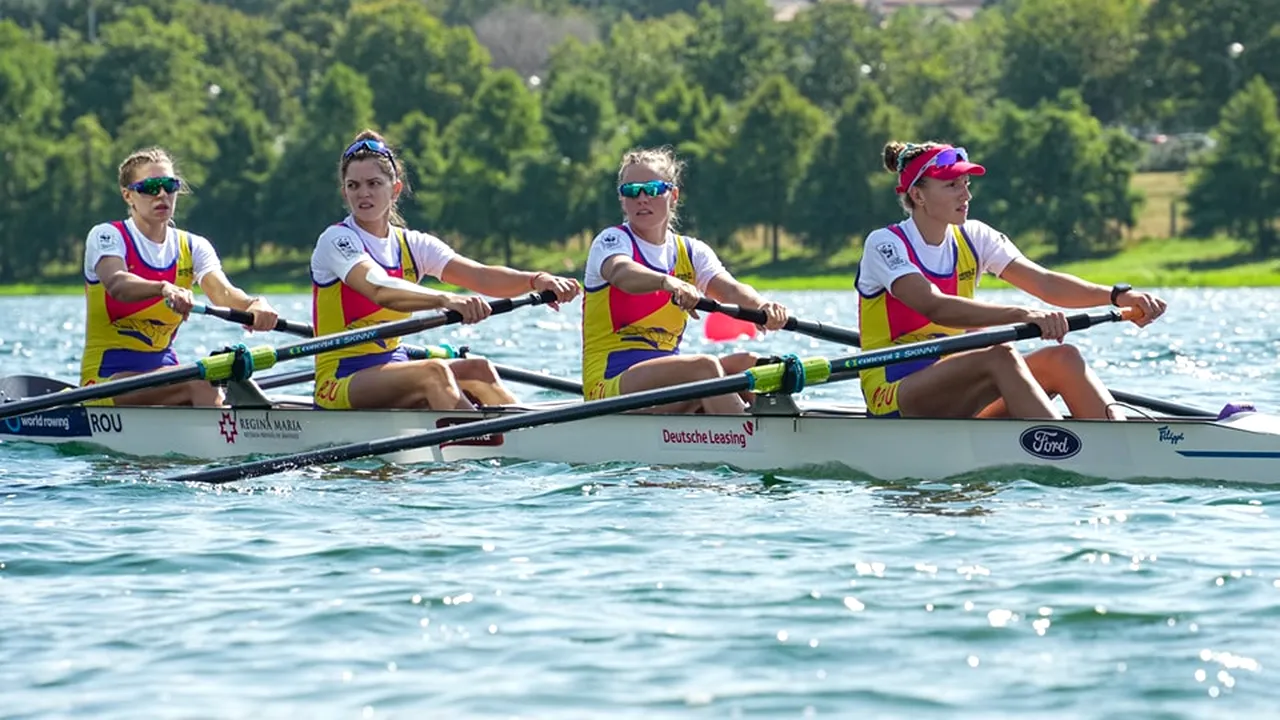 Argint la Campionatele Mondiale de canotaj de la Belgrad pentru echipajul feminin de patru rame al României