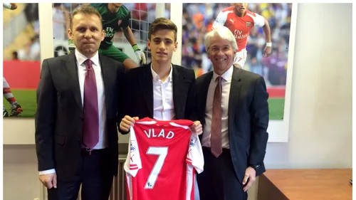 Moment istoric! Vlad Dragomir, căpitanul naționalei U16, a semnat cu Arsenal Londra. 
