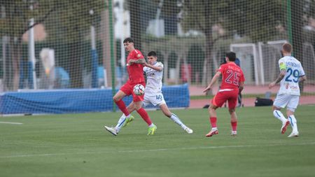 „Bravo, Micu! Când ai dat la poartă, ai dat gol”. David Miculescu, gol spectaculos în FCSB - Dinamo Kiev, chiar sub ochii selecționerului Lucescu