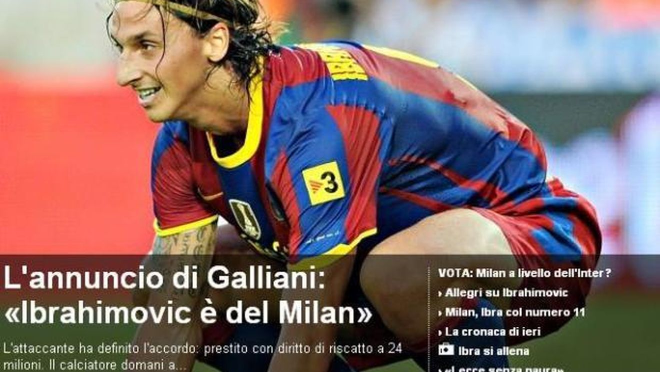 OFICIAL: Ibra, pe San Siro!** "Milan e mai tare decât BarÃ§a"