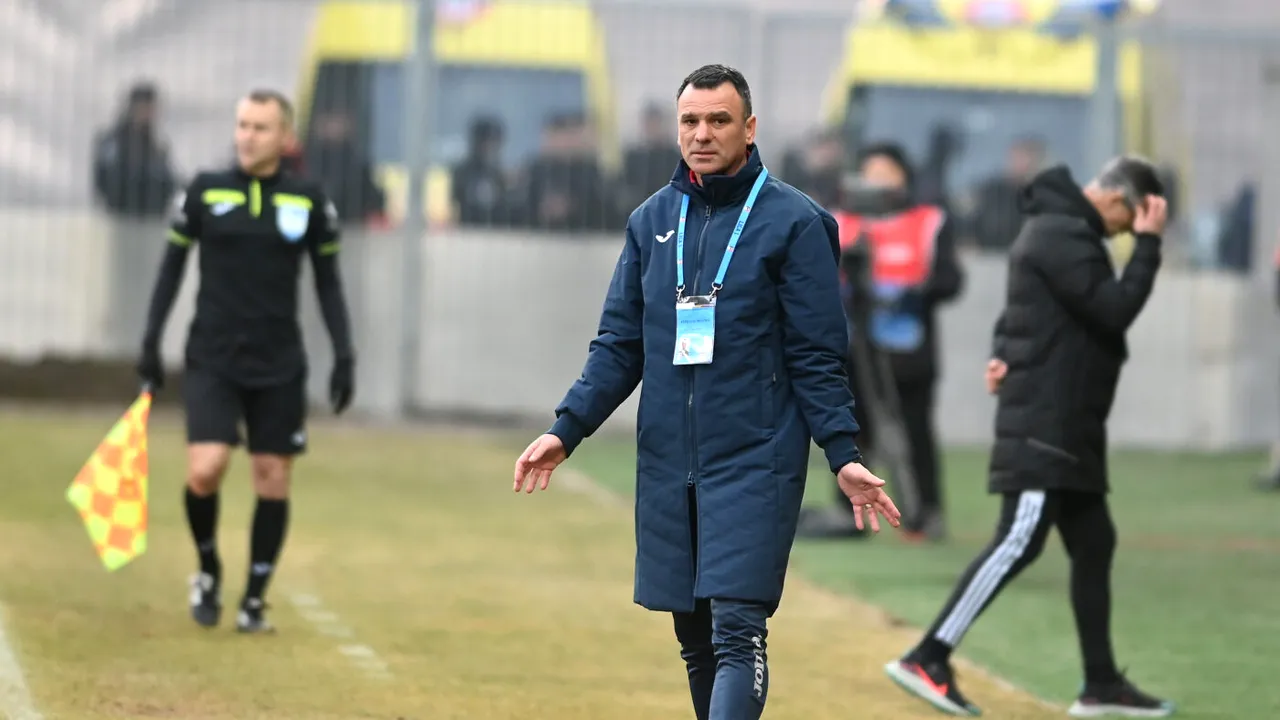 Nemulțumirea lui Toni Petrea după Chindia - U Cluj, meci în care dâmbovițenii au smuls un punct în prelungiri: „Cred că a fost cea mai slabă primă repriză a noastră”
