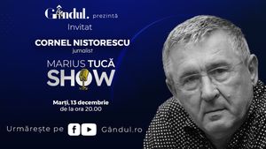Marius Tucă Show începe marţi, 13 decembrie, de la ora 20.00, live pe gândul.ro