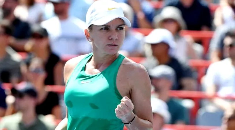 Reacția Simonei Halep după victoria cu Barty: 