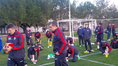 FOTO / Gane e mulțumit de modul în care se pregătesc jucătorii Coronei în Antalya