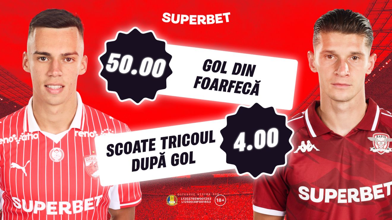 Cote Speciale până la 50.00 pe Dinamo - Rapid! ADVERTORIAL