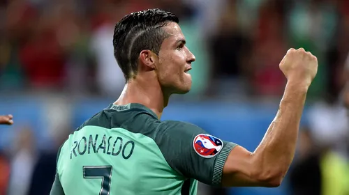 Ronaldo speră să dea lovitura în finala Euro: „Franța este favorita, dar Portugalia va câștiga trofeul!”