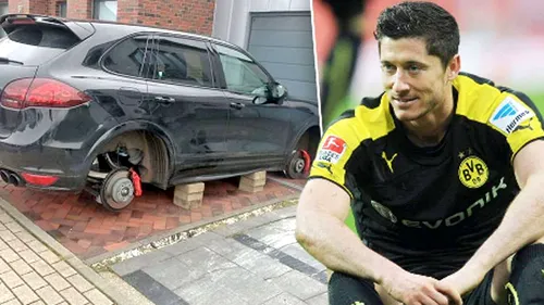 Robert Lewandowski și-a găsit mașina fără roți