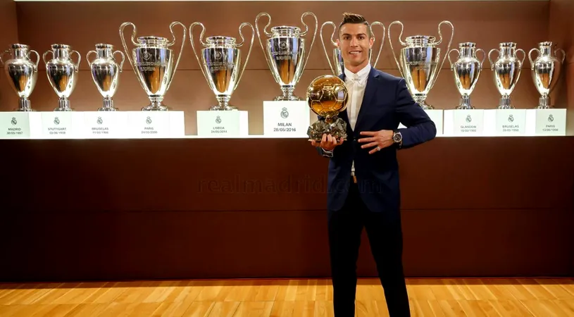 Cristiano Ronaldo și-a vândut Balonul de Aur la o licitație în scopuri caritabile! Suma uriașă cu care s-a cumpărat trofeul